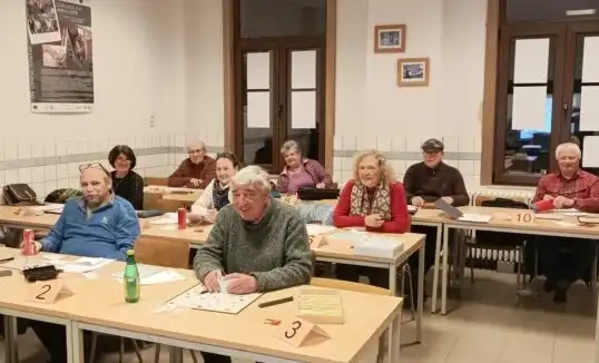 La salle de notre club à l'occasion de la rencontre